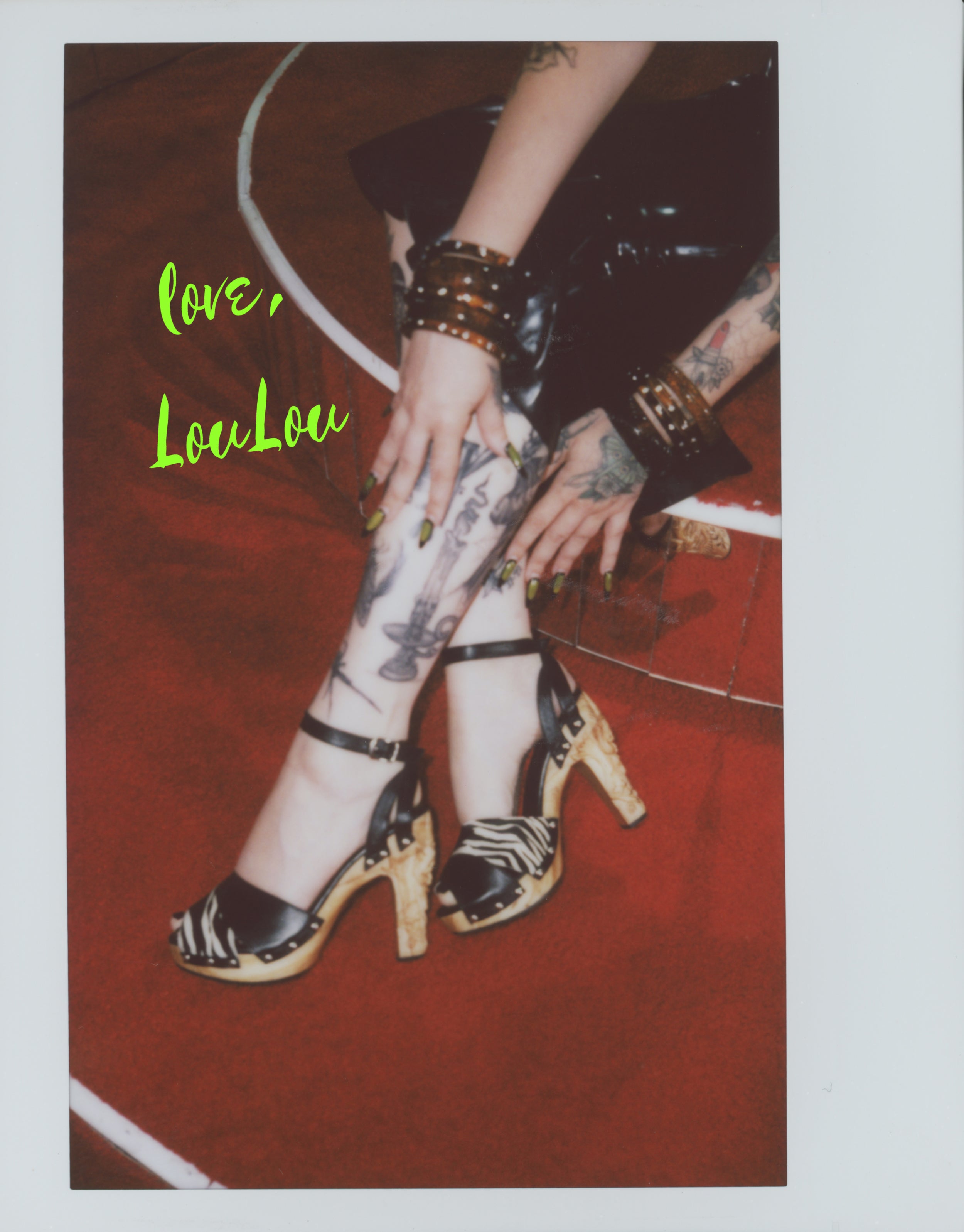 the NEW Diablo Collection - 4" Stiletto in Black Leather and Zebra Fur