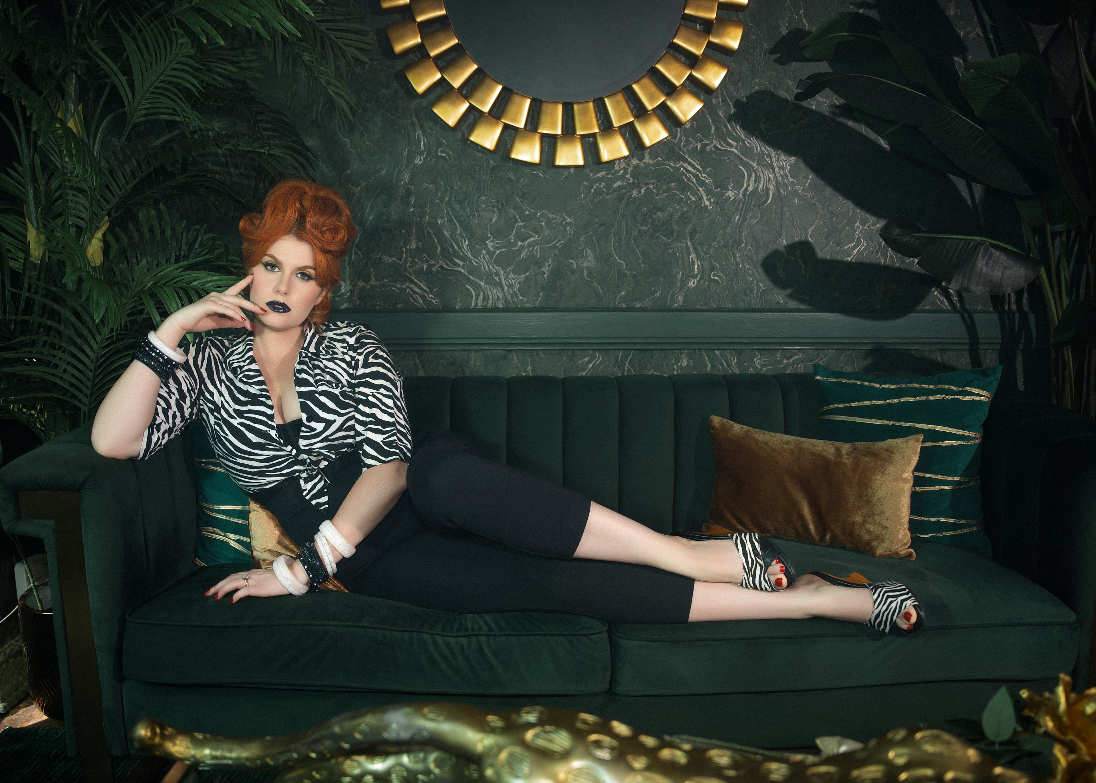 the Ilze Mule - in NEW Wild Nobility Zebra - Lucky Lou Shoes