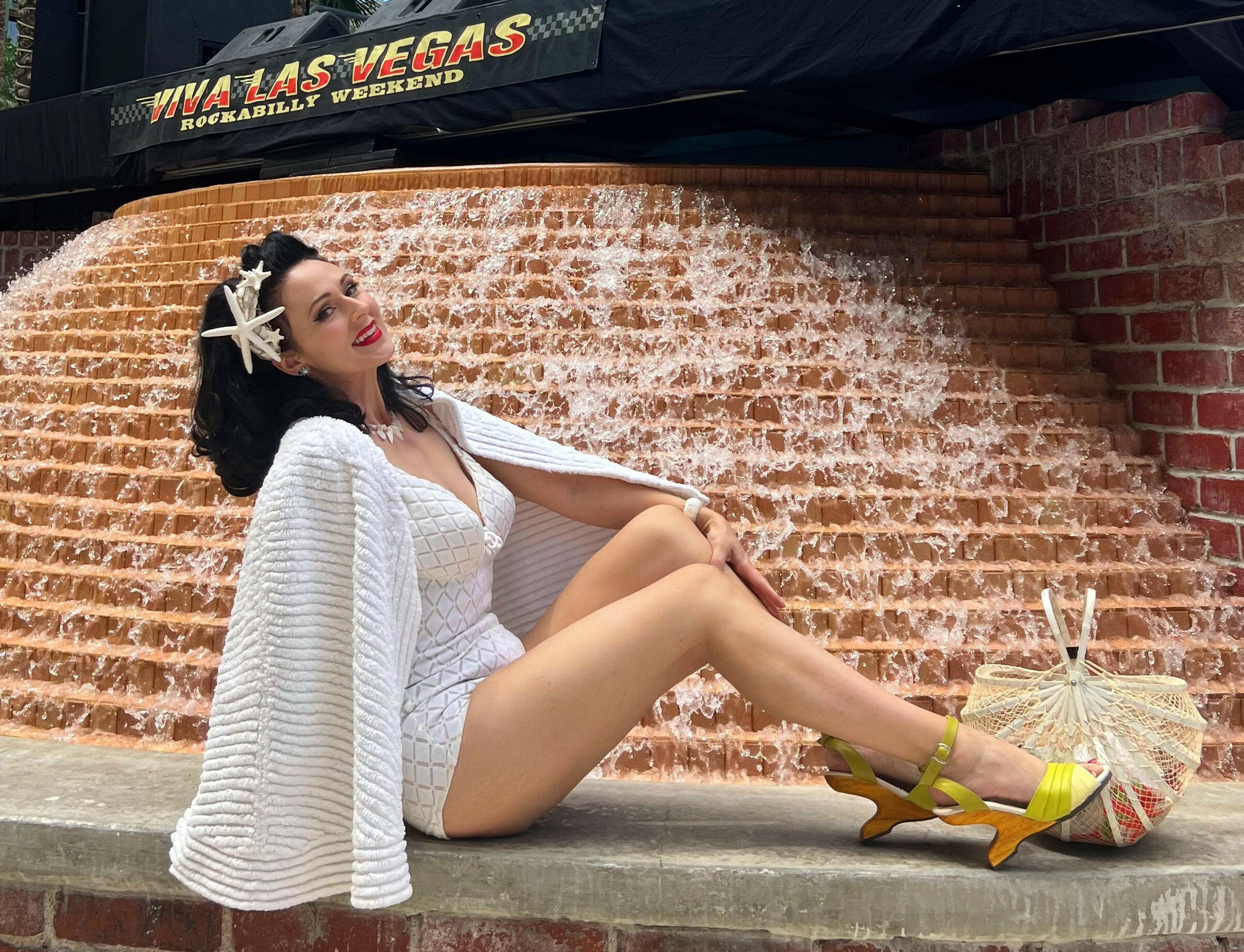 the Boom Boom Wedge - in Lemon Lime.