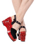 the Momento Mori - in Black and Leopard on Red.