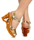 the Pagoda - in Gilda Gold Leather.