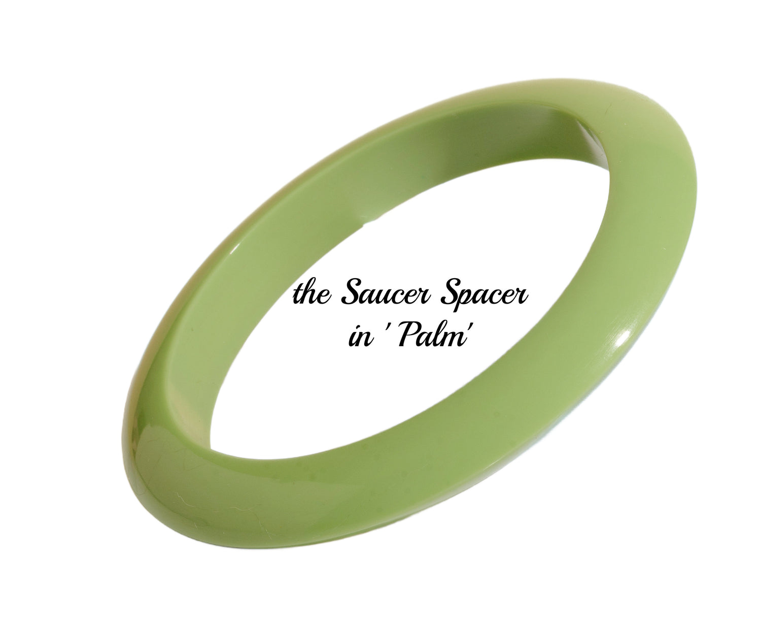 the Palm Springs Bangle Collection - the Saucer Spacer.