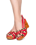 Load image into Gallery viewer, the Souvenir - with a Scarlette Leather and Leopard Slingback
