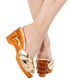 Souvenir/without Ankle Strap - in Showgirl Gold Leather.