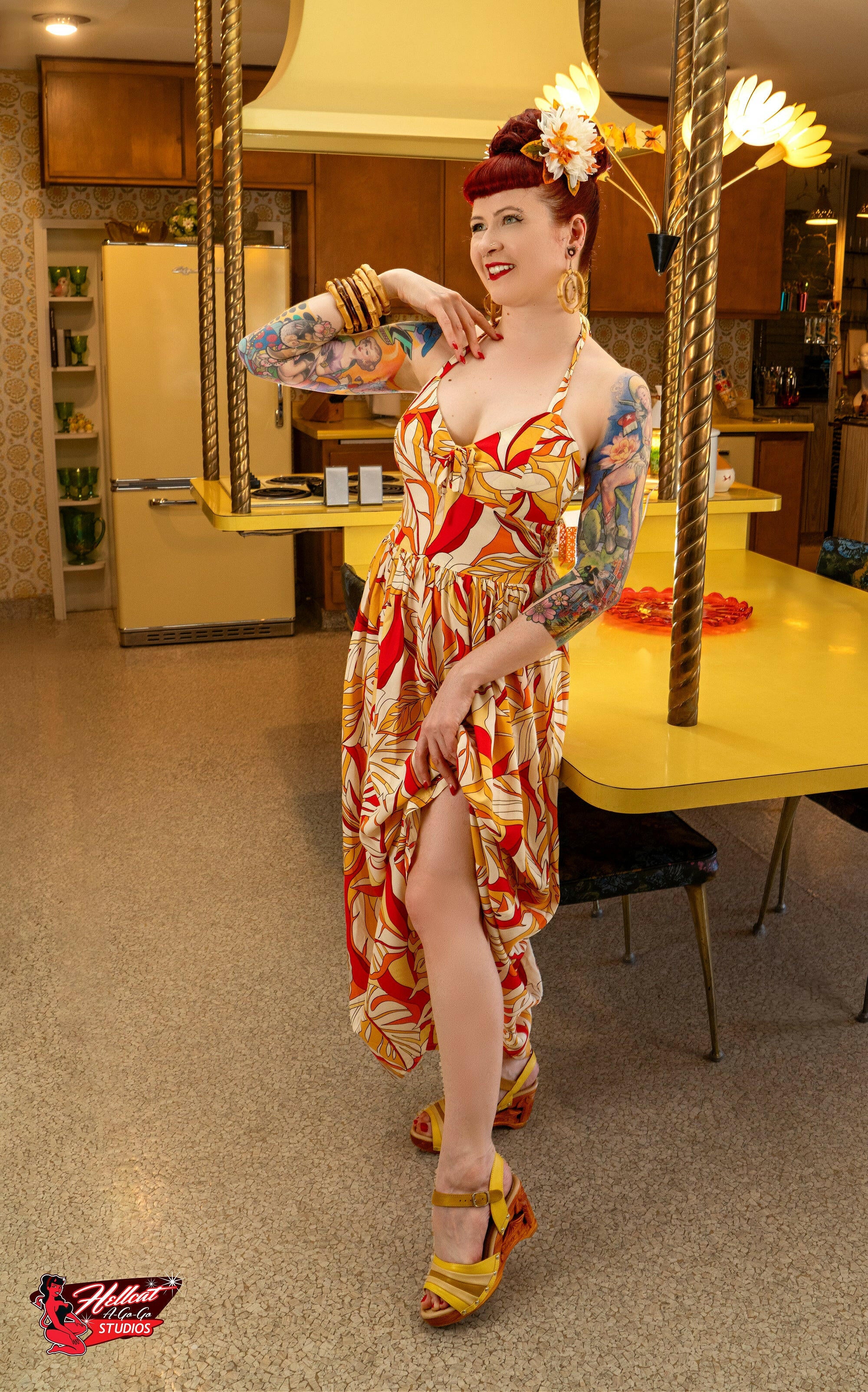 the Souvenir/with Ankle Strap - in Spice.