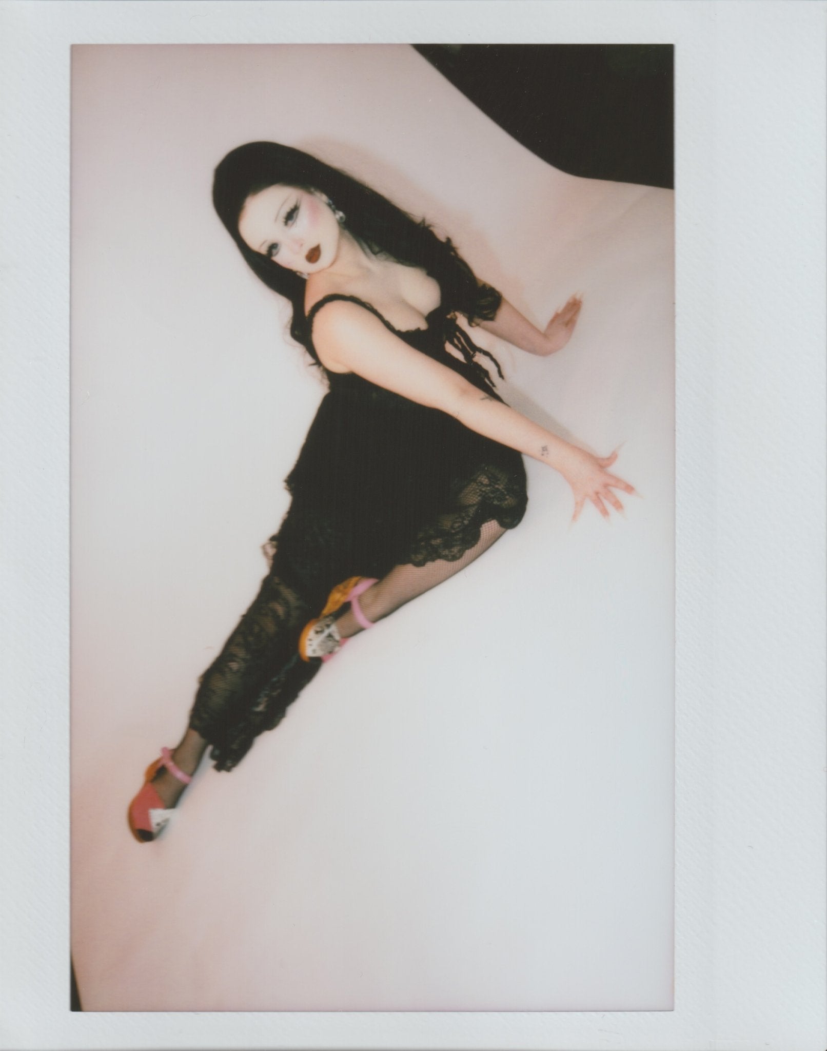 the Memento Mori - in Electric Pink with Black and White Snake on Natural base - Lucky Lou Shoes