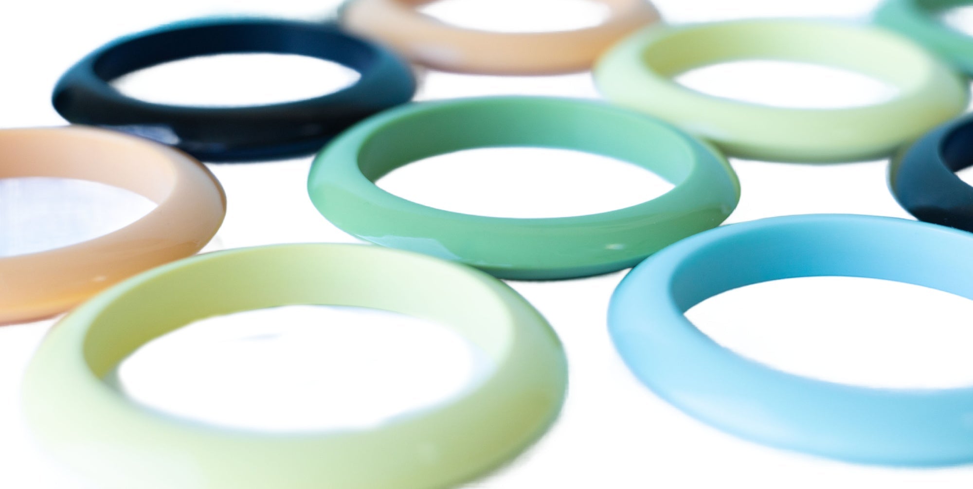 the Palm Springs Bangle Collection - the Saucer Spacer - Lucky Lou Shoes