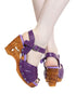 on Sale - the Souvenir/ with Ankle Strap - in Bang Bang Purple.