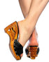 Souvenir/without Ankle Strap - in  Black Leather.