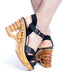 the Pagoda - in Black Suede and Leather.