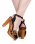 the Cherry Blossom 4" stiletto - in Black Leather and Leopard - Lucky Lou Shoes