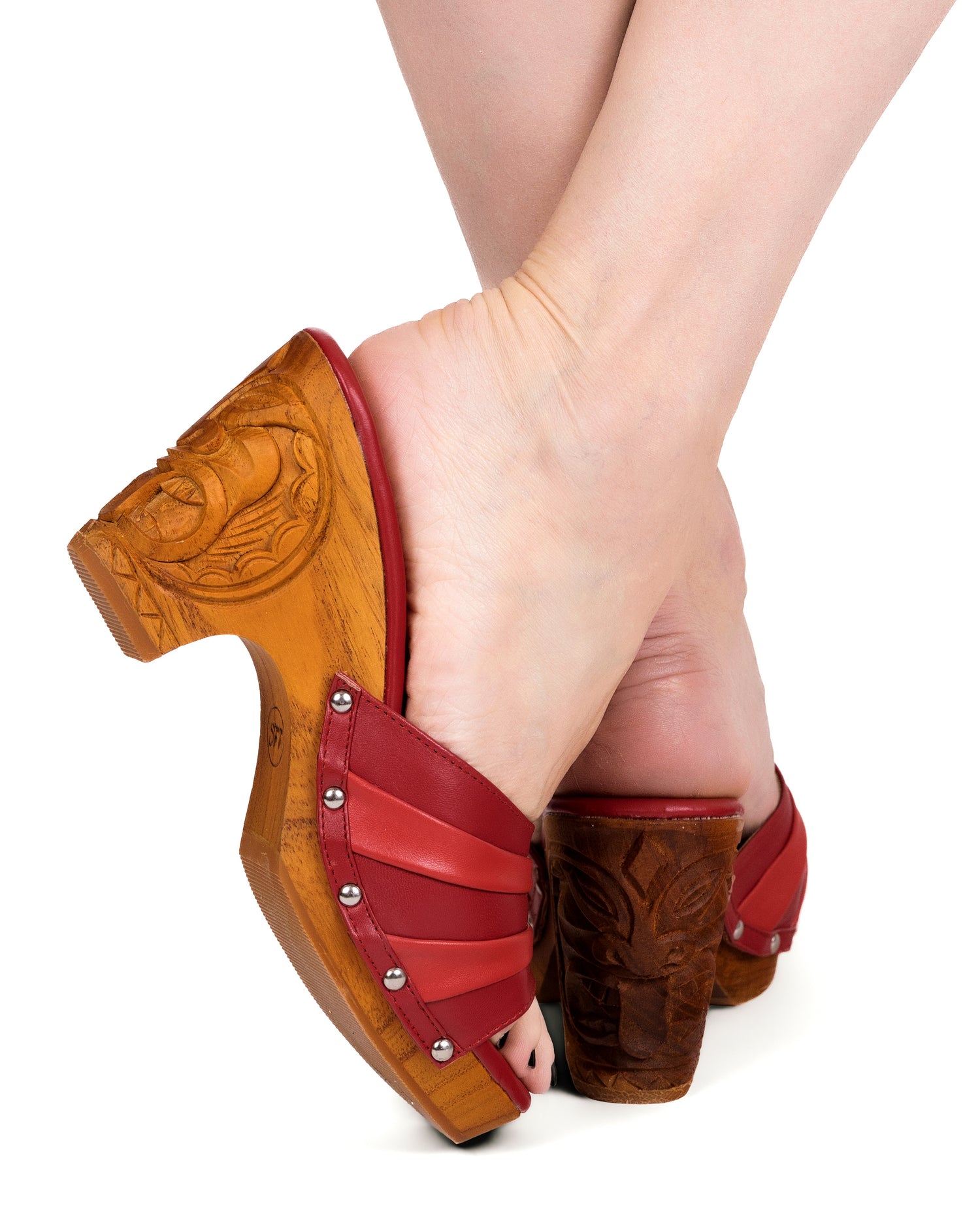 the Savage Idol - 3" wedge - in Torch - Lucky Lou Shoes