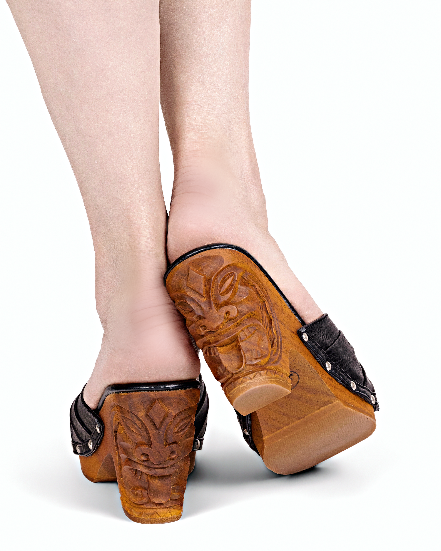 the Savage Idol - 3" wedge - in Lava - Lucky Lou Shoes