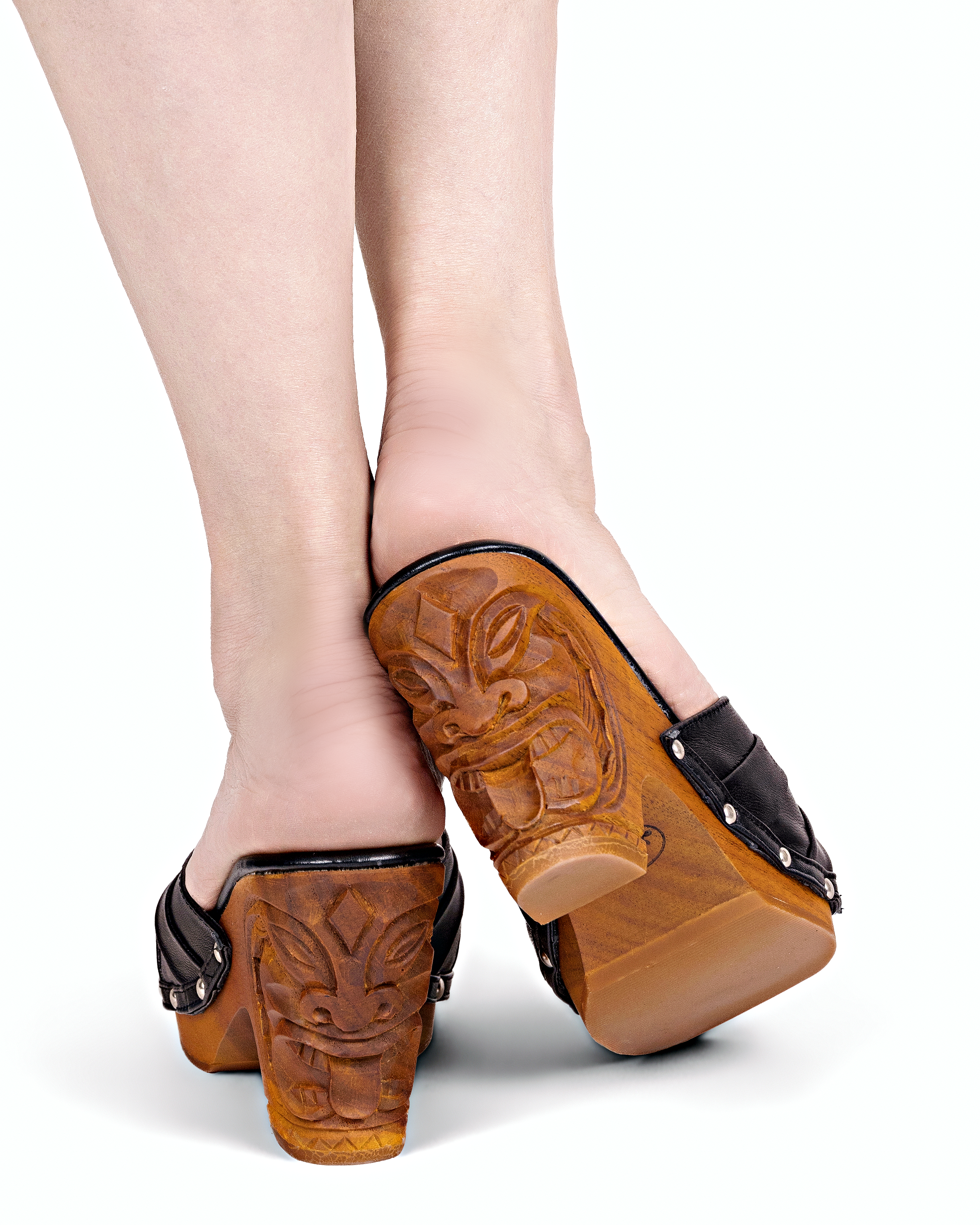 the Savage Idol - 3" wedge - in Lava - Lucky Lou Shoes