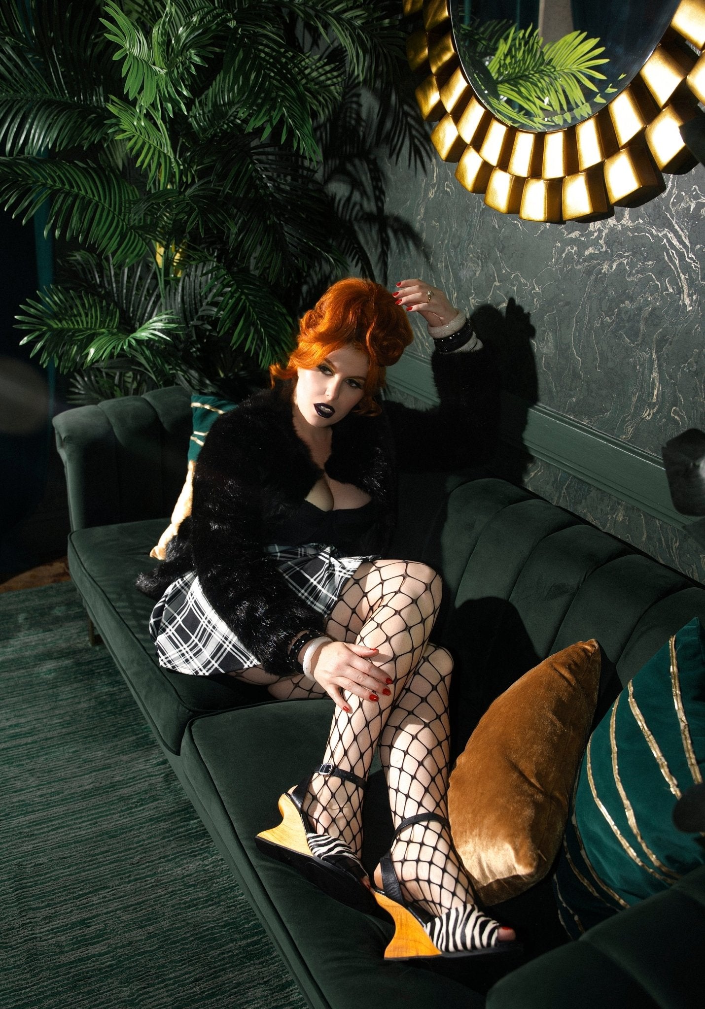 the Boom Boom - 4" heel in Wild Nobility Zebra - Lucky Lou Shoes