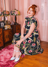 the Boom Boom - 4" wedge heel in Dove - Lucky Lou Shoes