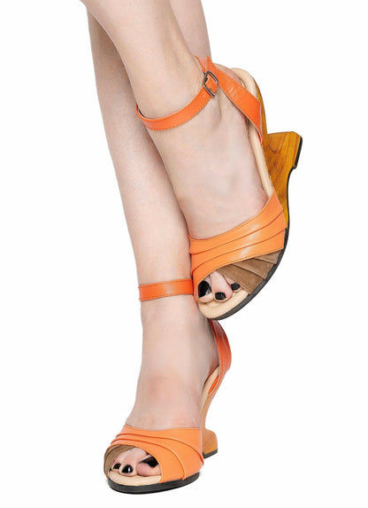 the Boom Boom in Pumpkin - Lucky Lou Shoes