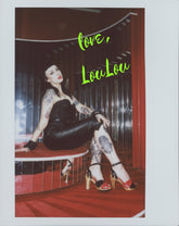 the Diablo Collection - 4" Stiletto with Black Suede and Red Leather Strap - Lucky Lou Shoes