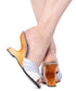 the Ilze Mule - 4" wedge heel in Dove - Lucky Lou Shoes