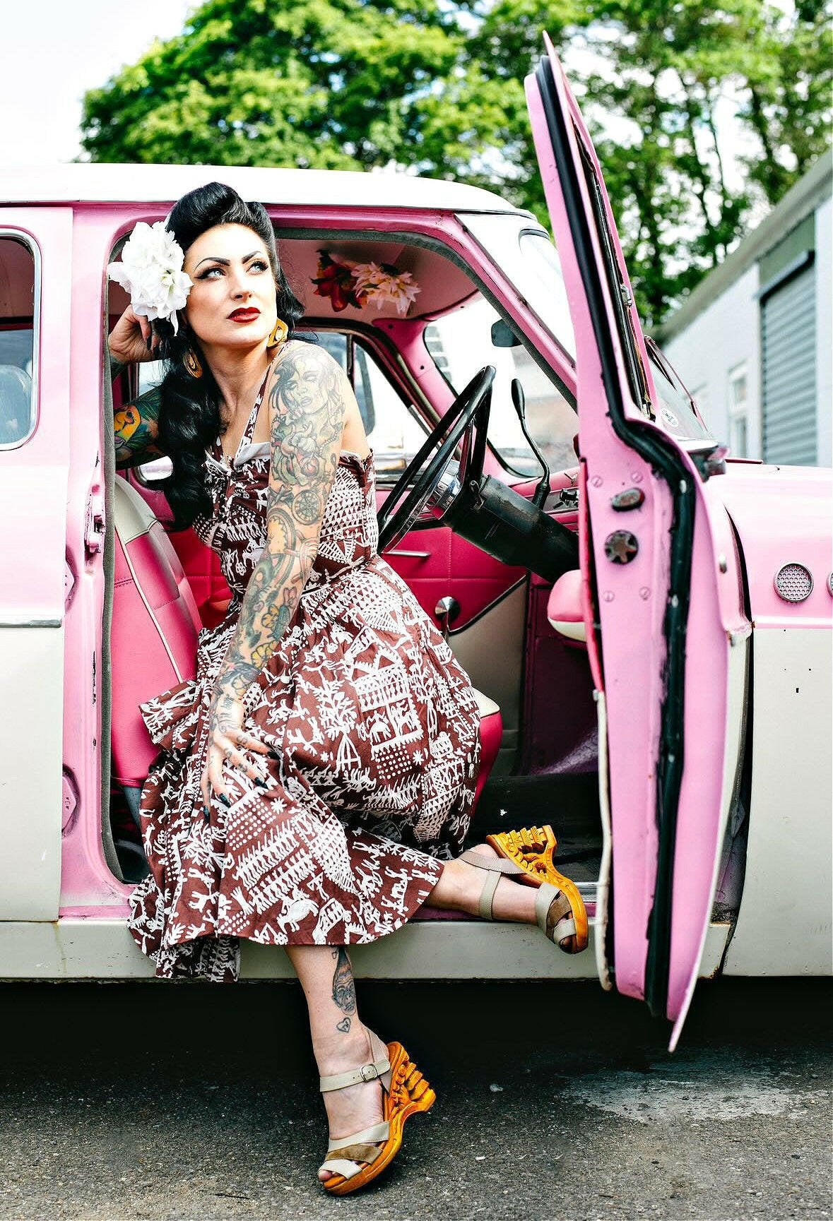 the Pagoda - in Fawn - Lucky Lou Shoes