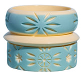 the Palm Springs Bangle Collection - the Saucer Spacer - Lucky Lou Shoes