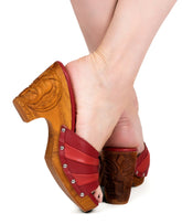 the Savage Idol - 3" wedge - in Torch - Lucky Lou Shoes