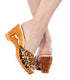 the Souvenir 3" wedge shoe w/o Ankle Strap - in Leopard - Lucky Lou Shoes