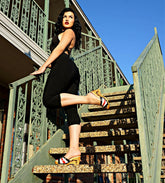 the Souvenir w/o an ankle strap in Harlequin - Lucky Lou Shoes