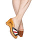 the Souvenir w/o an ankle strap in Harlequin - Lucky Lou Shoes