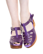 Load image into Gallery viewer, the Rosette Wedge - in Bang Bang Purple
